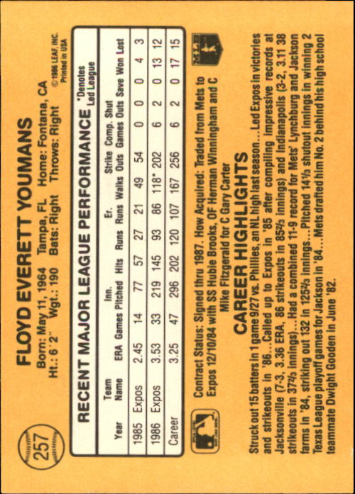 A7218- 1987 Donruss Baseball Cards 248-497 +Rookies -You Pick- 10+ FREE US SHIP - Picture 21 of 501