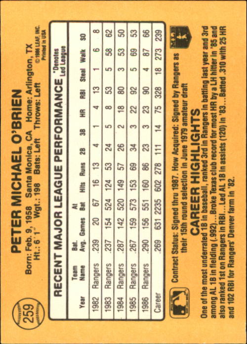 A7218- 1987 Donruss Baseball Cards 248-497 +Rookies -You Pick- 10+ FREE US SHIP - Picture 25 of 501