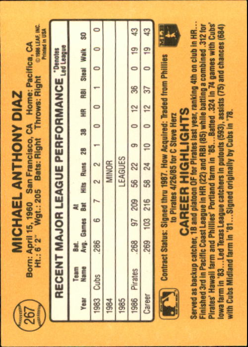 A7218- 1987 Donruss Baseball Cards 248-497 +Rookies -You Pick- 10+ FREE US SHIP - Picture 41 of 501