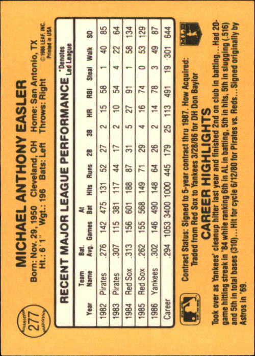 A7218- 1987 Donruss Baseball Cards 248-497 +Rookies -You Pick- 10+ FREE US SHIP - Picture 61 of 501