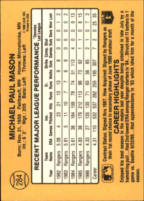 A7218- 1987 Donruss Baseball Cards 248-497 +Rookies -You Pick- 10+ FREE US SHIP - Picture 75 of 501