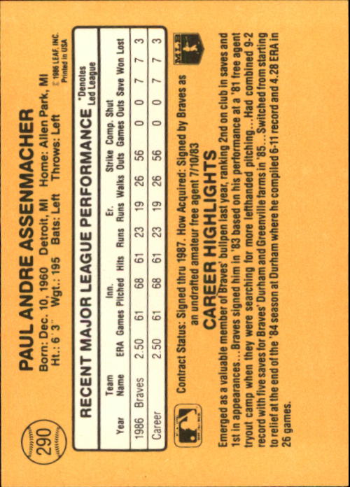 A7218- 1987 Donruss Baseball Cards 248-497 +Rookies -You Pick- 10+ FREE US SHIP - Picture 87 of 501