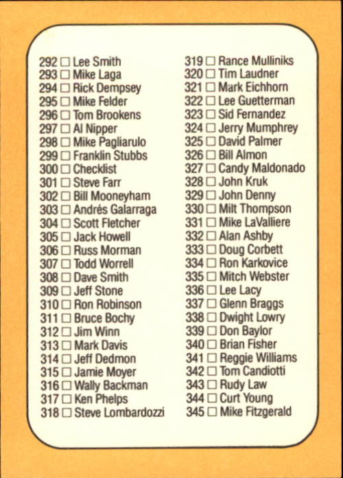 A7218- 1987 Donruss Baseball Cards 248-497 +Rookies -You Pick- 10+ FREE US SHIP - Picture 107 of 501