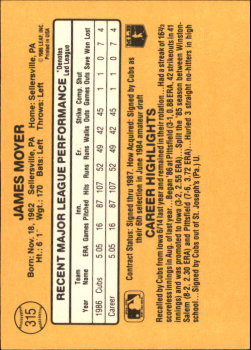 A7218- 1987 Donruss Baseball Cards 248-497 +Rookies -You Pick- 10+ FREE US SHIP - Picture 137 of 501