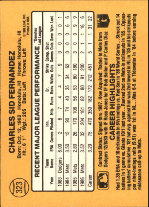 A7218- 1987 Donruss Baseball Cards 248-497 +Rookies -You Pick- 10+ FREE US SHIP - Picture 153 of 501