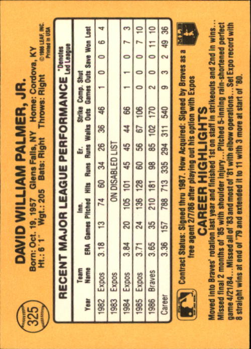 A7218- 1987 Donruss Baseball Cards 248-497 +Rookies -You Pick- 10+ FREE US SHIP - Picture 157 of 501