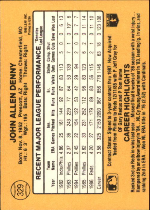A7218- 1987 Donruss Baseball Cards 248-497 +Rookies -You Pick- 10+ FREE US SHIP - Picture 165 of 501