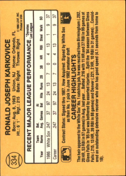 A7218- 1987 Donruss Baseball Cards 248-497 +Rookies -You Pick- 10+ FREE US SHIP - Picture 175 of 501