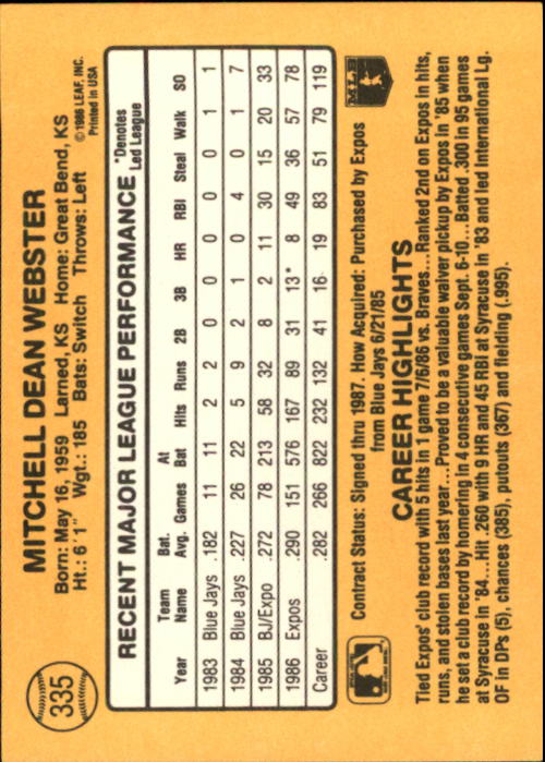A7218- 1987 Donruss Baseball Cards 248-497 +Rookies -You Pick- 10+ FREE US SHIP - Picture 177 of 501