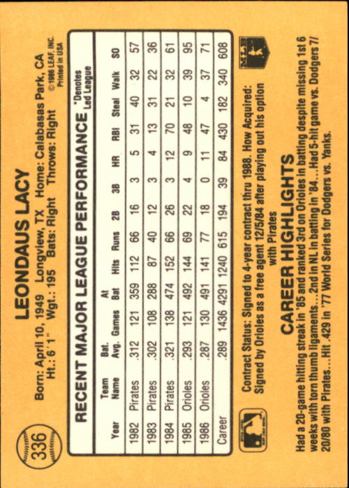 A7218- 1987 Donruss Baseball Cards 248-497 +Rookies -You Pick- 10+ FREE US SHIP - Picture 179 of 501