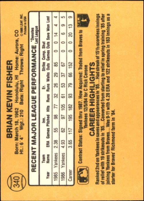 A7218- 1987 Donruss Baseball Cards 248-497 +Rookies -You Pick- 10+ FREE US SHIP - Picture 187 of 501