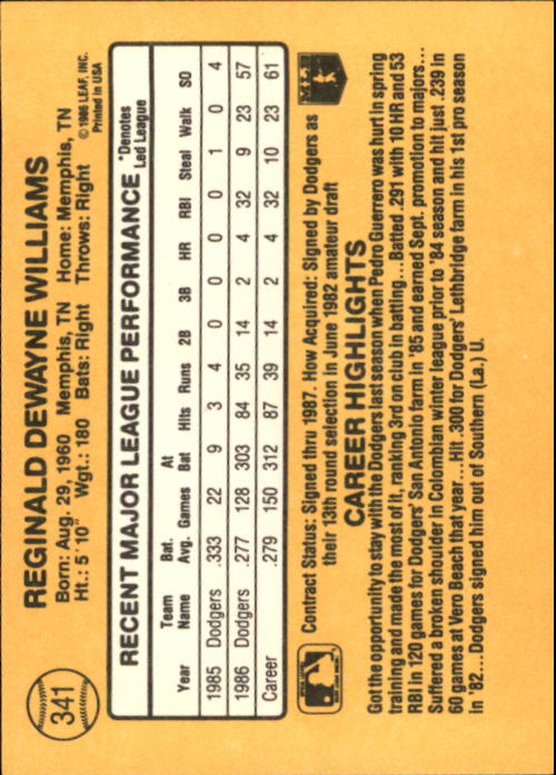 A7218- 1987 Donruss Baseball Cards 248-497 +Rookies -You Pick- 10+ FREE US SHIP - Picture 189 of 501