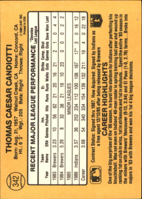 A7218- 1987 Donruss Baseball Cards 248-497 +Rookies -You Pick- 10+ FREE US SHIP - Picture 191 of 501