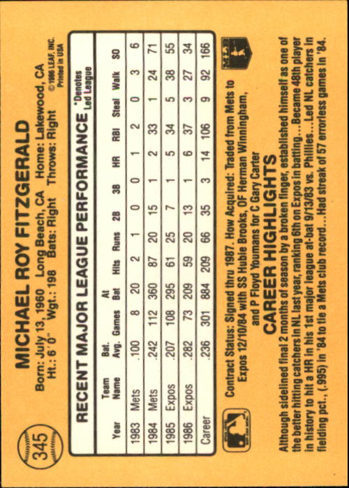 A7218- 1987 Donruss Baseball Cards 248-497 +Rookies -You Pick- 10+ FREE US SHIP - Picture 197 of 501