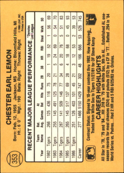 A7218- 1987 Donruss Baseball Cards 248-497 +Rookies -You Pick- 10+ FREE US SHIP - Picture 213 of 501