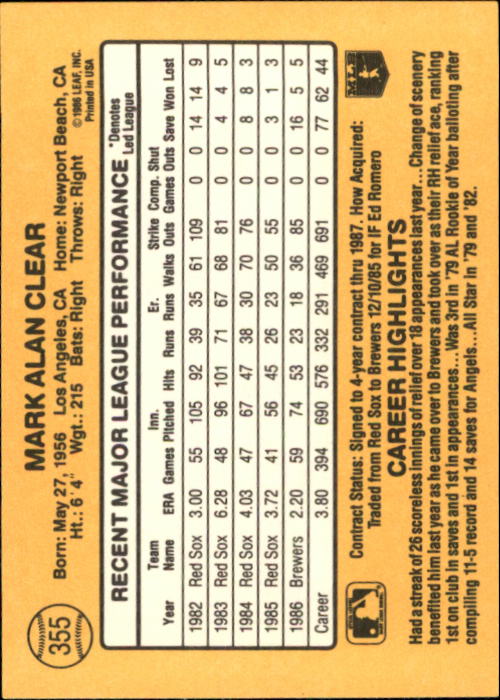 A7218- 1987 Donruss Baseball Cards 248-497 +Rookies -You Pick- 10+ FREE US SHIP - Picture 217 of 501