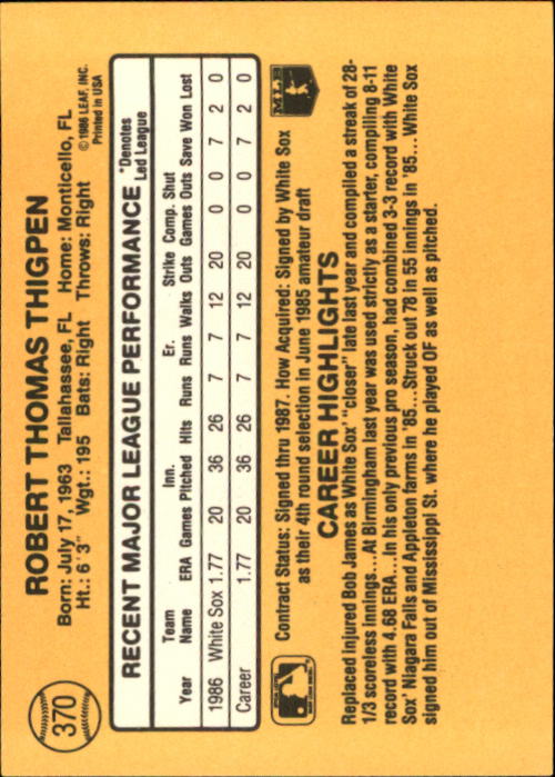 A7218- 1987 Donruss Baseball Cards 248-497 +Rookies -You Pick- 10+ FREE US SHIP - Picture 247 of 501