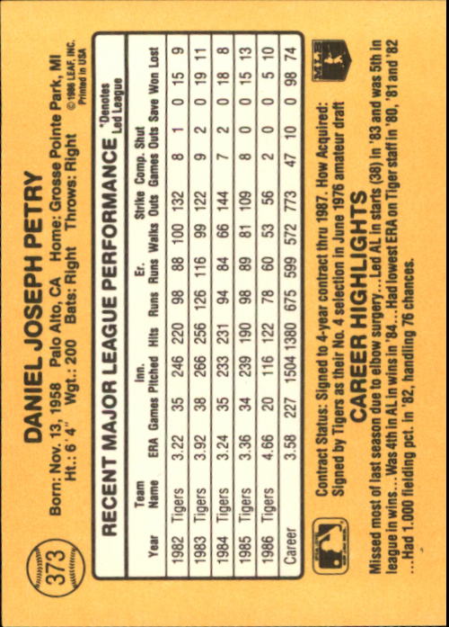 A7218- 1987 Donruss Baseball Cards 248-497 +Rookies -You Pick- 10+ FREE US SHIP - Picture 253 of 501