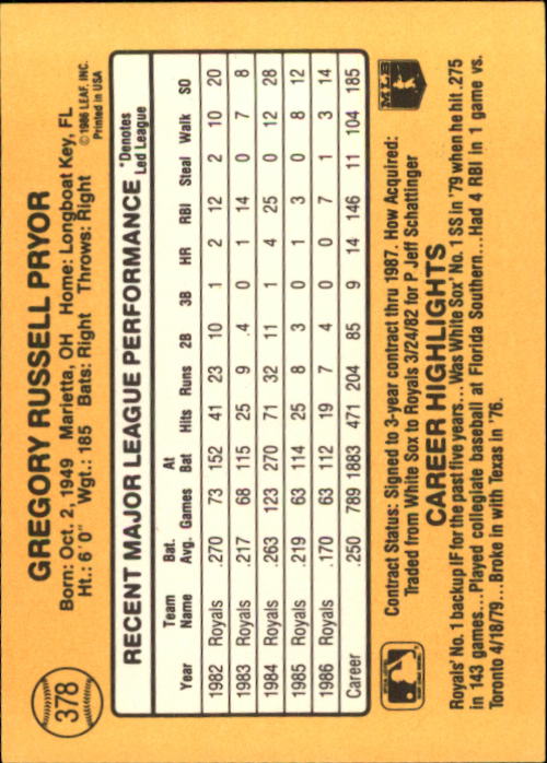 A7218- 1987 Donruss Baseball Cards 248-497 +Rookies -You Pick- 10+ FREE US SHIP - Picture 263 of 501