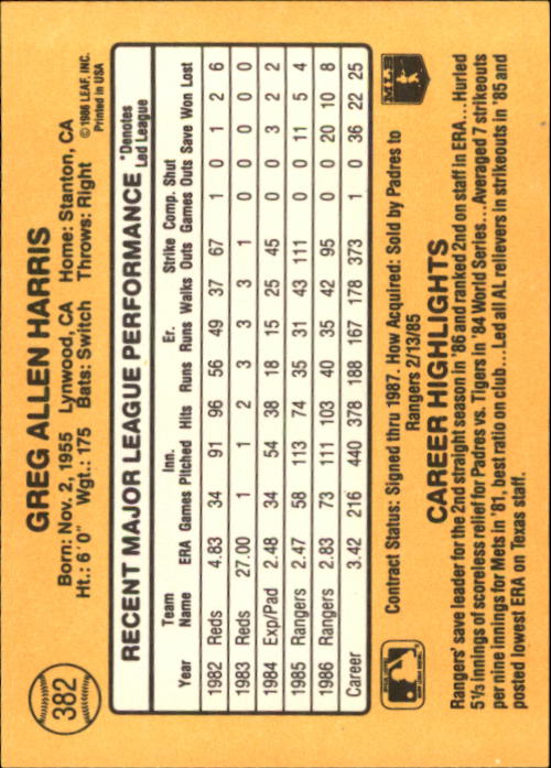 A7218- 1987 Donruss Baseball Cards 248-497 +Rookies -You Pick- 10+ FREE US SHIP - Picture 271 of 501