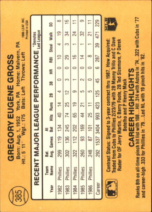 A7218- 1987 Donruss Baseball Cards 248-497 +Rookies -You Pick- 10+ FREE US SHIP - Picture 277 of 501