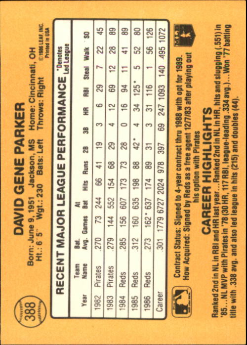 A7218- 1987 Donruss Baseball Cards 248-497 +Rookies -You Pick- 10+ FREE US SHIP - Picture 283 of 501
