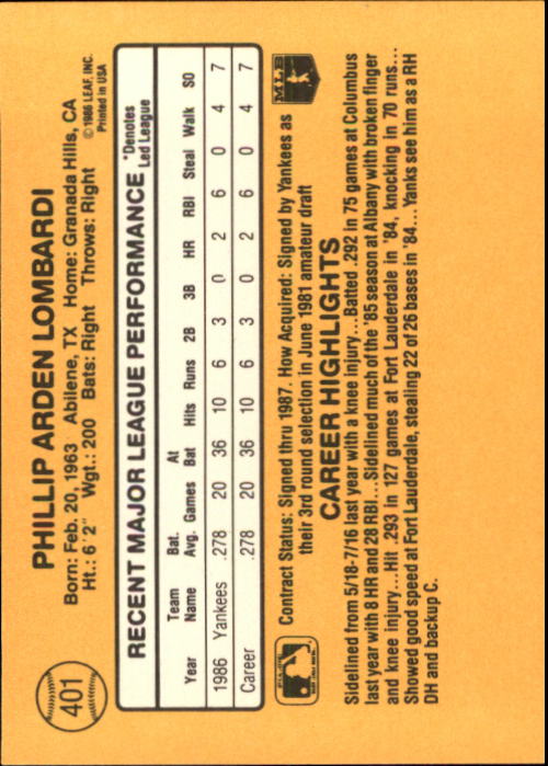 A7218- 1987 Donruss Baseball Cards 248-497 +Rookies -You Pick- 10+ FREE US SHIP - Picture 309 of 501