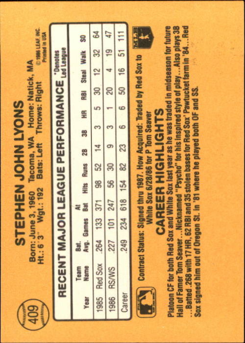 A7218- 1987 Donruss Baseball Cards 248-497 +Rookies -You Pick- 10+ FREE US SHIP - Picture 325 of 501