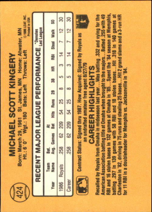 A7218- 1987 Donruss Baseball Cards 248-497 +Rookies -You Pick- 10+ FREE US SHIP - Picture 355 of 501