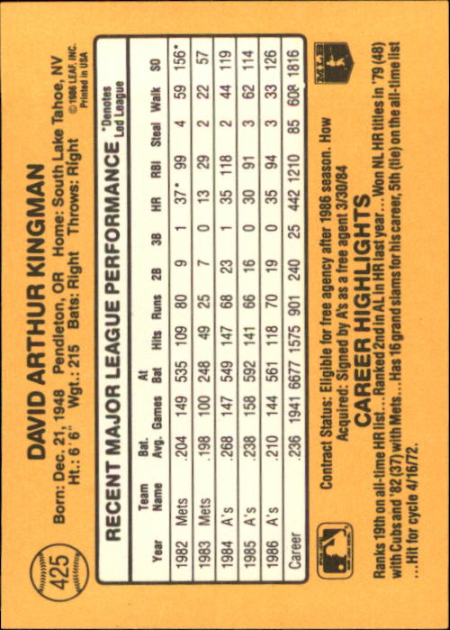 A7218- 1987 Donruss Baseball Cards 248-497 +Rookies -You Pick- 10+ FREE US SHIP - Picture 357 of 501