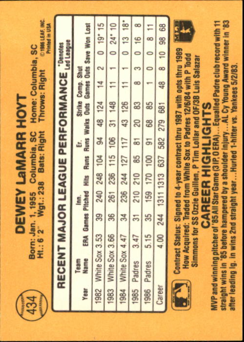 A7218- 1987 Donruss Baseball Cards 248-497 +Rookies -You Pick- 10+ FREE US SHIP - Picture 375 of 501