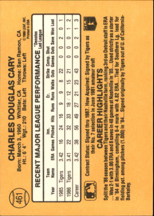 A7218- 1987 Donruss Baseball Cards 248-497 +Rookies -You Pick- 10+ FREE US SHIP - Picture 429 of 501