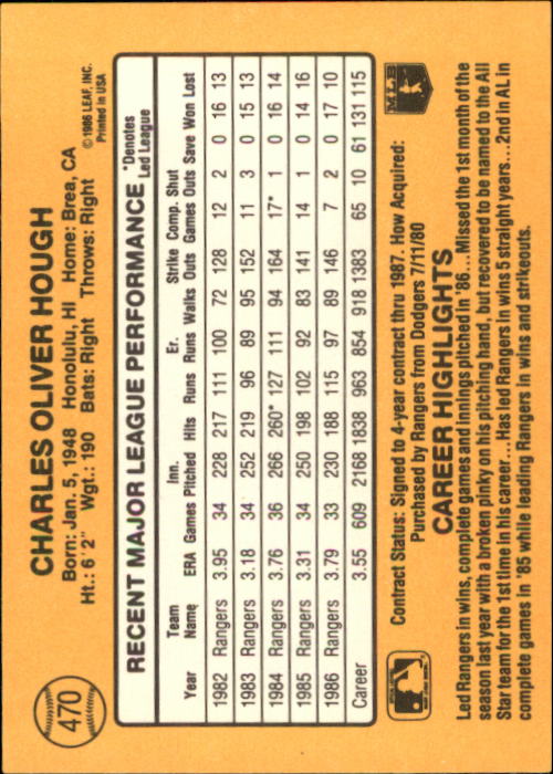 A7218- 1987 Donruss Baseball Cards 248-497 +Rookies -You Pick- 10+ FREE US SHIP - Picture 447 of 501