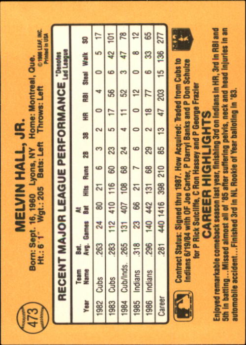 A7218- 1987 Donruss Baseball Cards 248-497 +Rookies -You Pick- 10+ FREE US SHIP - Picture 453 of 501