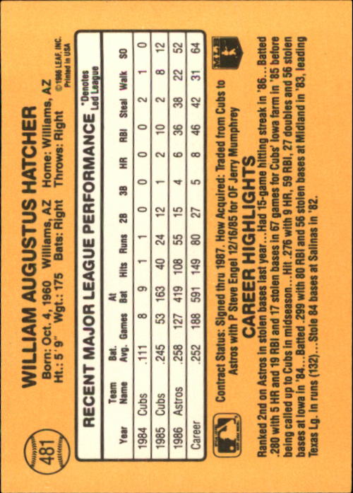A7218- 1987 Donruss Baseball Cards 248-497 +Rookies -You Pick- 10+ FREE US SHIP - Picture 469 of 501
