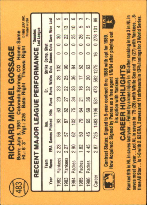 A7218- 1987 Donruss Baseball Cards 248-497 +Rookies -You Pick- 10+ FREE US SHIP - Picture 473 of 501