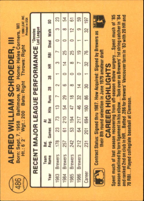 A7218- 1987 Donruss Baseball Cards 248-497 +Rookies -You Pick- 10+ FREE US SHIP - Picture 479 of 501