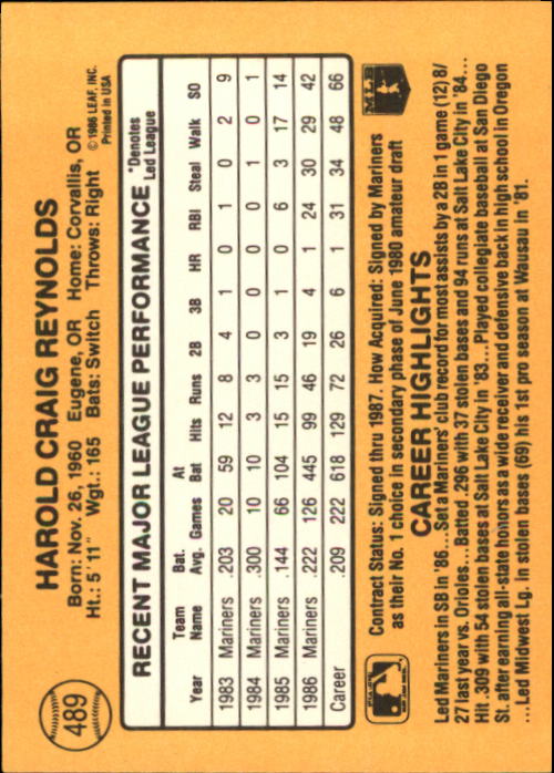 A7218- 1987 Donruss Baseball Cards 248-497 +Rookies -You Pick- 10+ FREE US SHIP - Picture 485 of 501