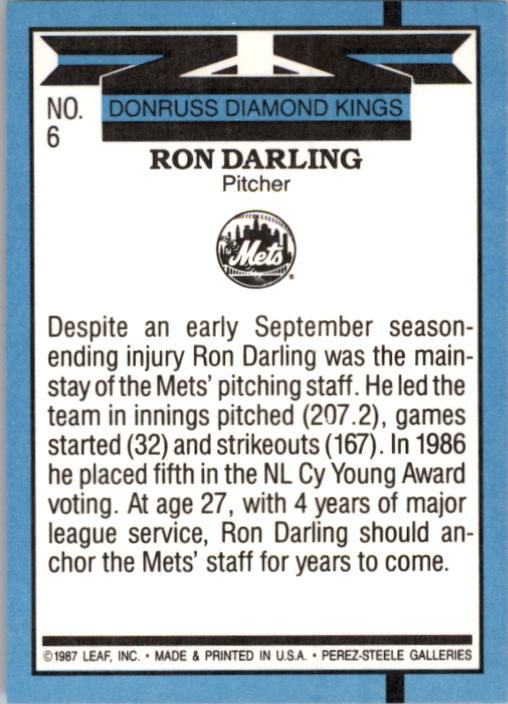 thumbnail 13  - A9178- 1988 Donruss Baseball Cards 1-250 +Rookies -You Pick- 10+ FREE US SHIP