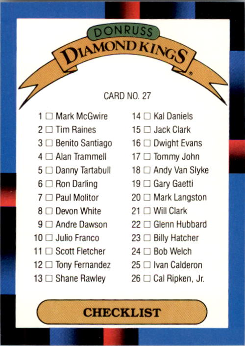 thumbnail 55  - A9178- 1988 Donruss Baseball Cards 1-250 +Rookies -You Pick- 10+ FREE US SHIP