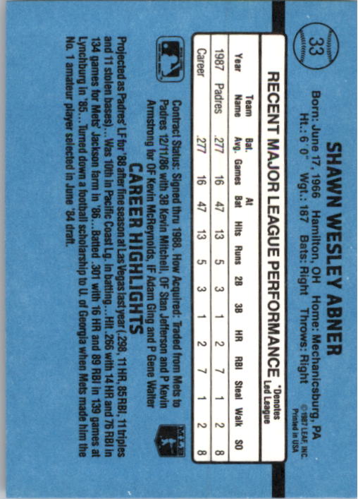 thumbnail 67  - A9178- 1988 Donruss Baseball Cards 1-250 +Rookies -You Pick- 10+ FREE US SHIP