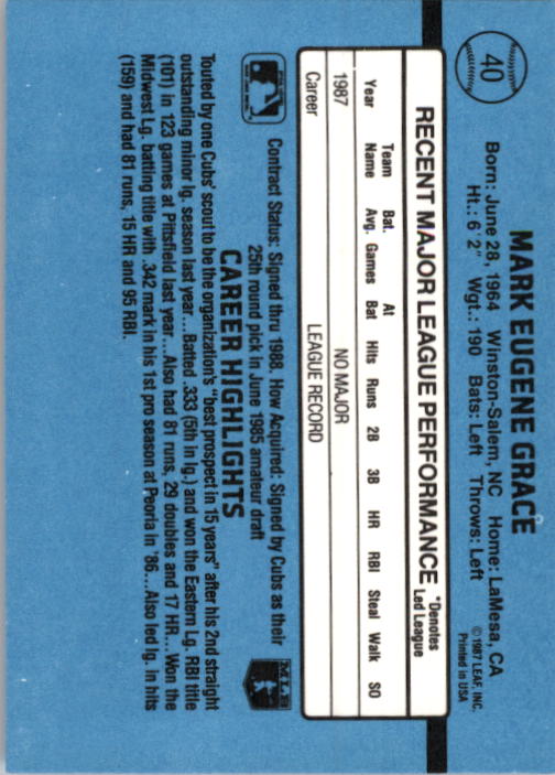 thumbnail 81  - A9178- 1988 Donruss Baseball Cards 1-250 +Rookies -You Pick- 10+ FREE US SHIP
