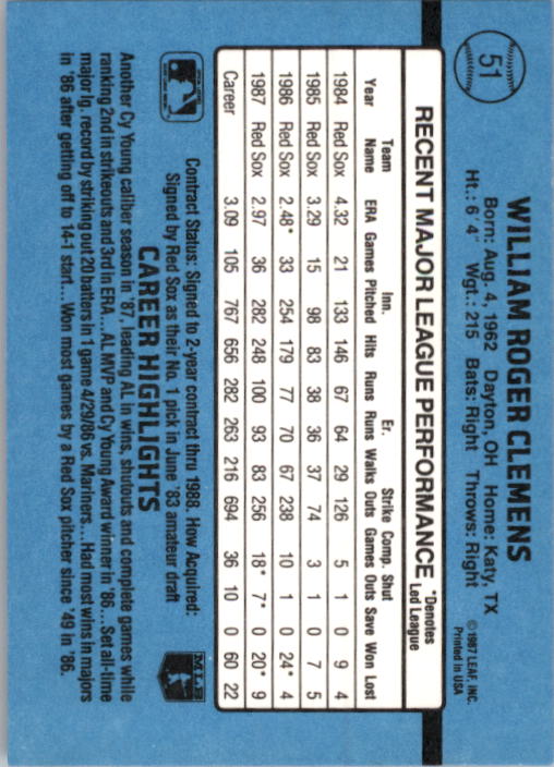 thumbnail 101  - 1988 Donruss Baseball (Cards 1-200) (Pick Your Cards)