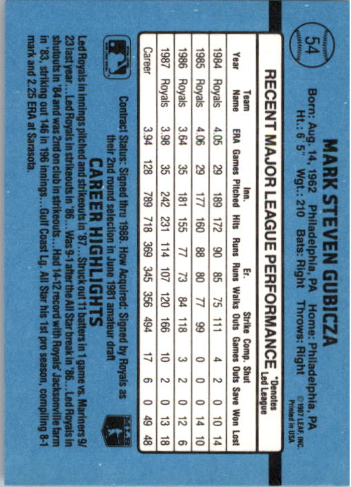 thumbnail 109  - A9178- 1988 Donruss Baseball Cards 1-250 +Rookies -You Pick- 10+ FREE US SHIP