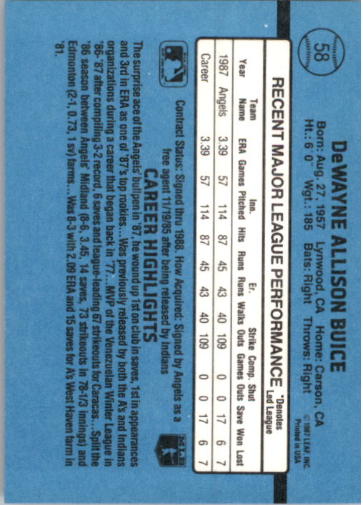 thumbnail 111  - 1988 Donruss Baseball (Cards 1-200) (Pick Your Cards)