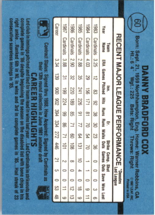 thumbnail 115  - 1988 Donruss Baseball (Cards 1-200) (Pick Your Cards)