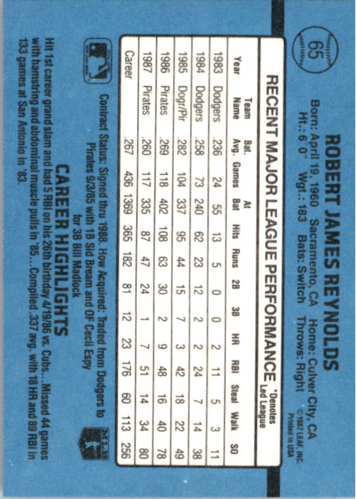 thumbnail 123  - 1988 Donruss Baseball (Cards 1-200) (Pick Your Cards)