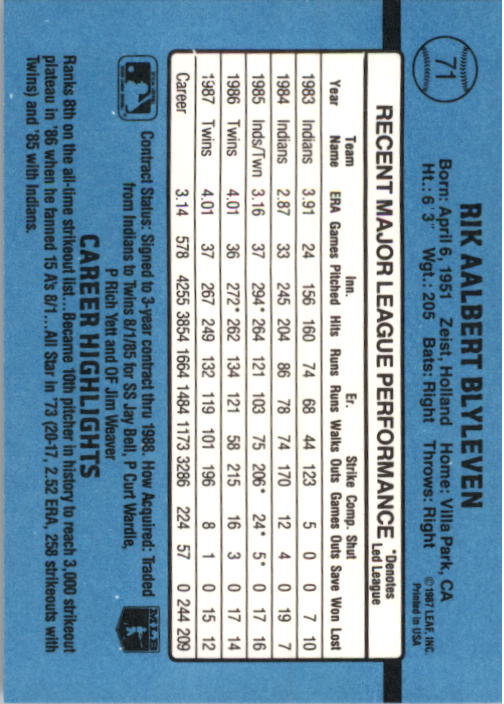 thumbnail 143  - A9178- 1988 Donruss Baseball Cards 1-250 +Rookies -You Pick- 10+ FREE US SHIP