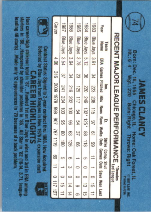 thumbnail 149  - A9178- 1988 Donruss Baseball Cards 1-250 +Rookies -You Pick- 10+ FREE US SHIP