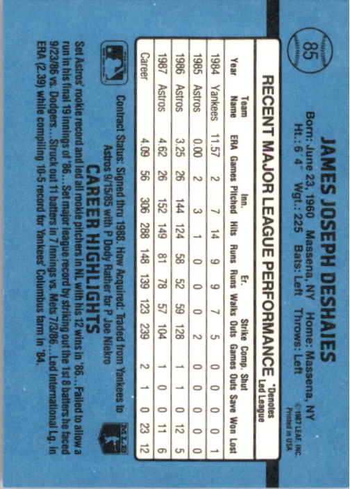 thumbnail 171  - A9178- 1988 Donruss Baseball Cards 1-250 +Rookies -You Pick- 10+ FREE US SHIP